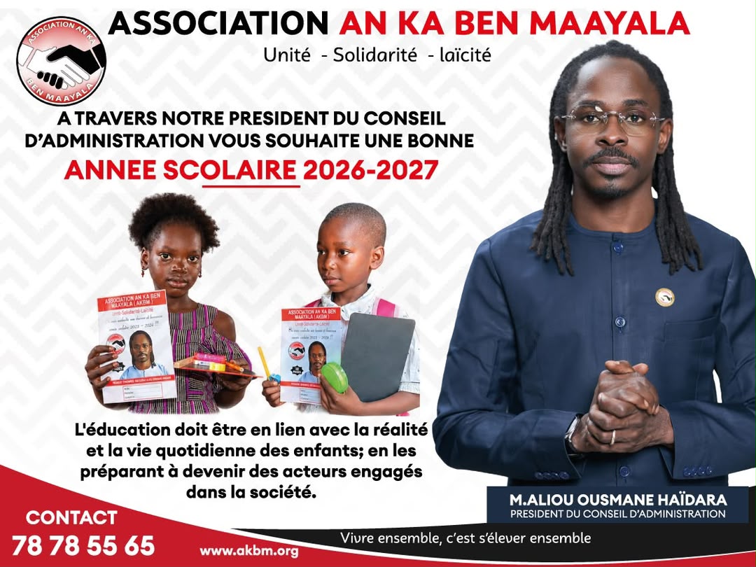 💚💛❤️ASSOCIATION AN KA BEN MAAYALA – MALI (AKBM-M) Unité – Solidarité – Laïcité